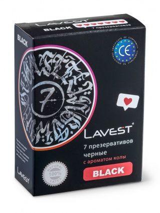 фото упаковки Lavest Black Презервативы черные с ароматом колы