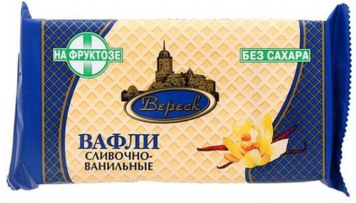 фото упаковки Невские вафли Сливочно-Ванильные на фруктозе