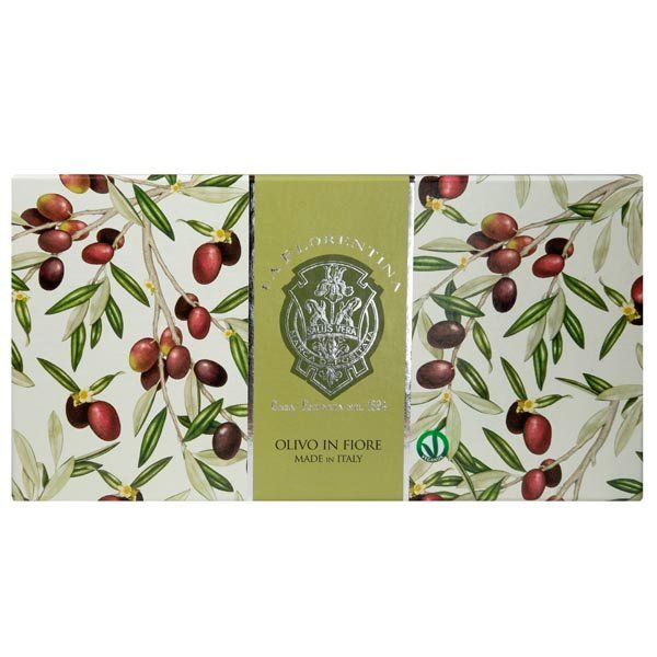 фото упаковки La Florentina Набор Мыло Цветы Оливы
