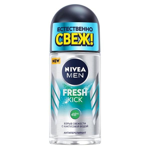 фото упаковки Nivea Men Антиперспирант шариковый Fresh Kick