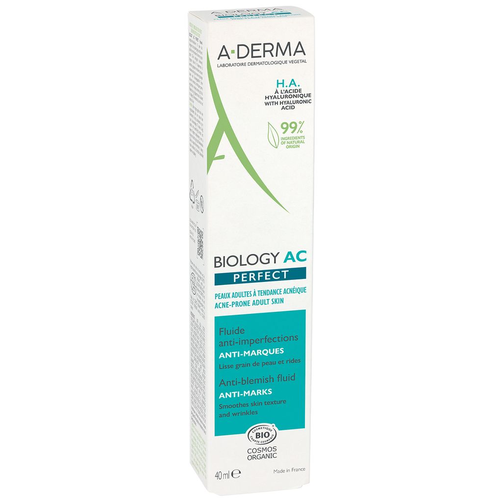 A-Derma Biology AC Perfect Флюид против дефектов кожи, склонной к акне, флюид, 40 мл, 1 шт.