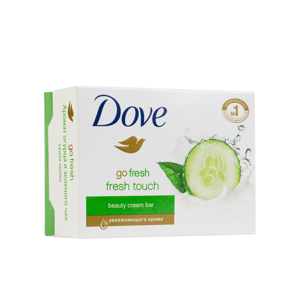 Dove Крем-мыло Прикосновение свежести, мыло, 135 г, 1 шт.