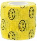 SMI Flex-Bandage Бинт самофиксирующийся, 4,5м х 5см, желтый с улыбками, 1 шт.