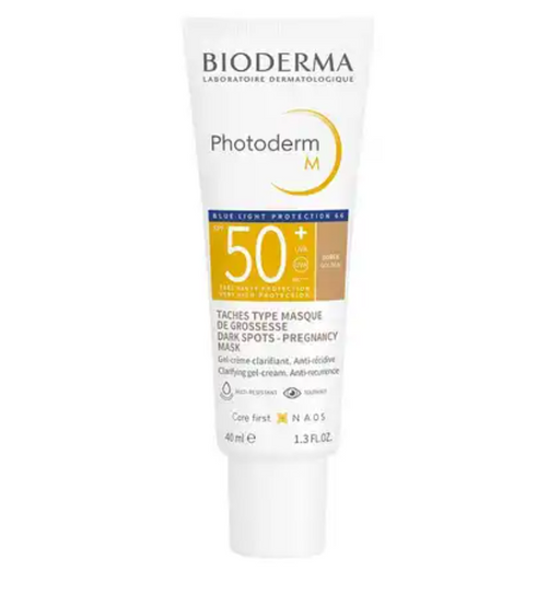 Bioderma Photoderm М Крем-гель солнцезащитный SPF50+, темный оттенок, крем-гель, для чувствительной кожи с гиперпигментацией, 40 мл, 1 шт.