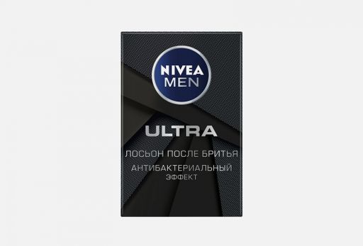 Nivea Men Ultra Лосьон после бритья Антибактериальный эффект, лосьон, 100 мл, 1 шт.