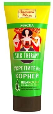 Золотой шелк Маска SilkTherapy Укрепитель корней волос, маска для волос, 200 мл, 1 шт.