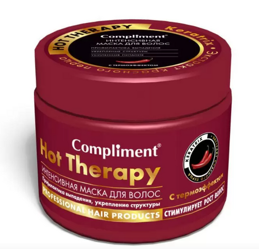 Compliment Hot Therapy Маска-компресс горячая, маска для волос, укрепление и активация роста, 500 мл, 1 шт.