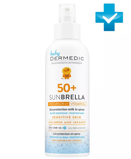 Dermedic Sunbrella Baby Защитное молочко-спрей для детей, SPF50, 150 мл, 1 шт.