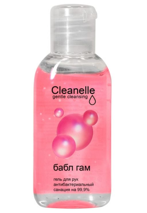 Cleanelle Гель для рук антибактериальный Бабл Гам, гель, 60 мл, 1 шт.