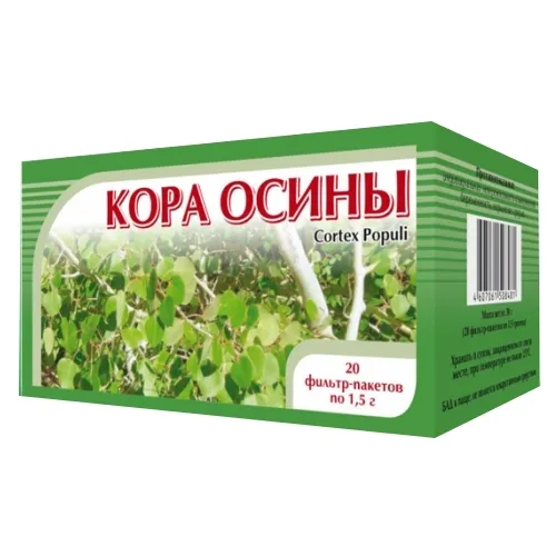 Кора осины, 1,5 г, 20 шт.