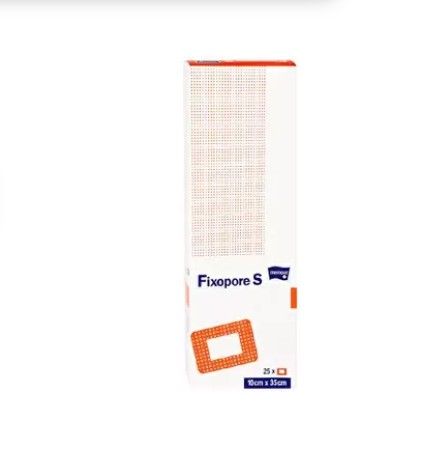 Matopat Fixopore S повязка с впитывающей прокладкой, 10х35см, нетканая основа, стерильно, 25 шт.